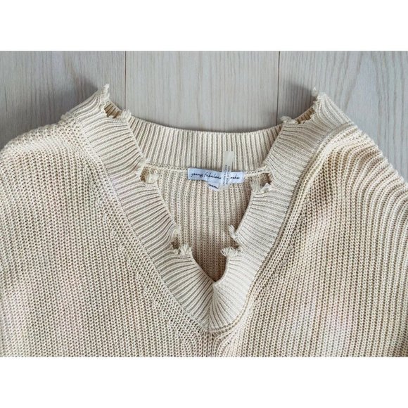 Young Fabulous & Broke  YFB Ombre Run Away Distress Sweater Tie Dye - Picture 3 of 4